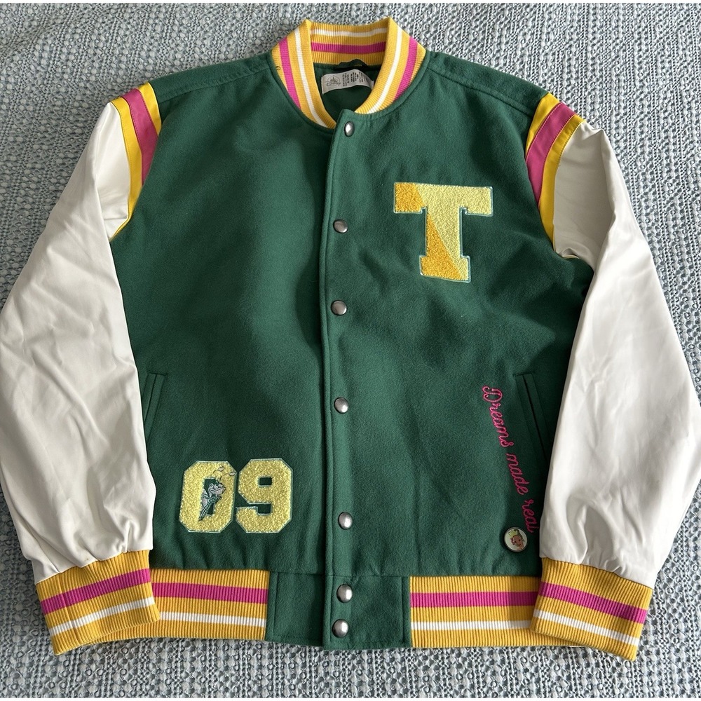 Disney Varsity Jacket Tiana Princess & the Frog Coat Color Me‎ Courtney - Large